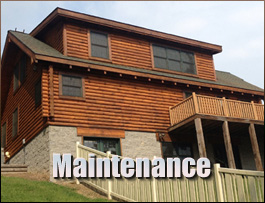  Southmont, North Carolina Log Home Maintenance
